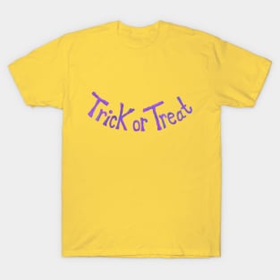 Purple Trick or Treat Smile T-Shirt